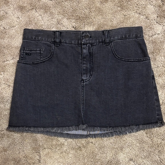 Vintage Marc Jacobs Dark Grey Denim Mini Skirt - Picture 1 of 5